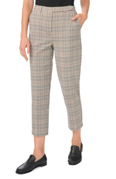 Halogenr Halogen(r) Plaid Crop Pants In Tobacco Brown