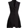 HALOGENR HALOGEN(R) PLEAT VEST ROMPER