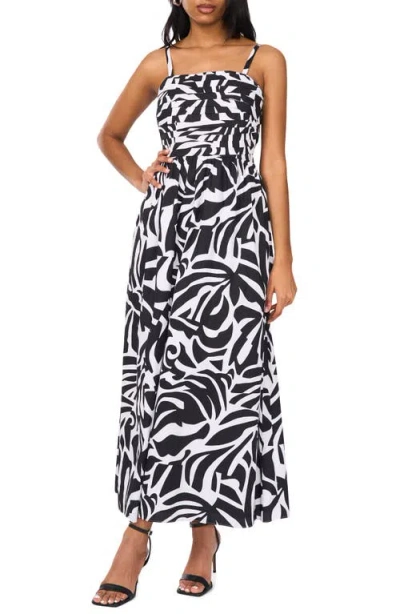 Halogenr Halogen(r) Pleated Bodice Sleeveless Maxi Dress In Rich Black