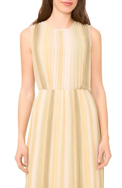 Halogenr Halogen(r) Pleated Sleeveless Shell Top In Soft Sage/beige Multi