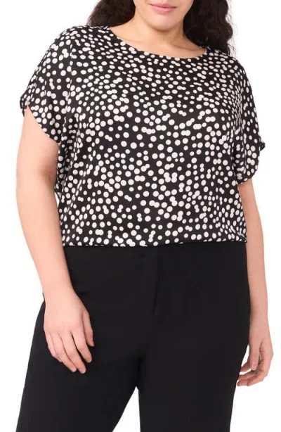 Halogenr Halogen(r) Polka Dot Crepe Top In Multi