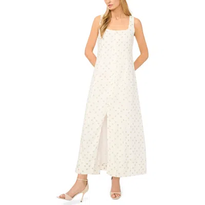 Halogenr Halogen(r) Polka Dot Sleeveless Dress In Brown