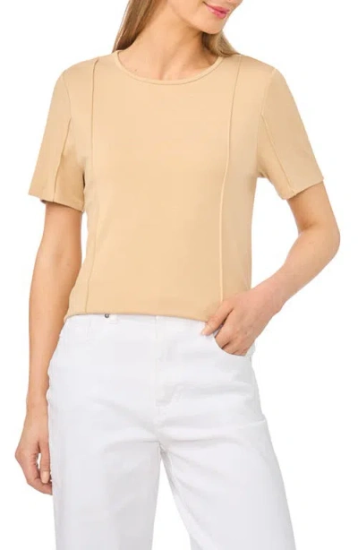 Halogenr Halogen(r) Princess Seam Short Sleeve Top In Pink
