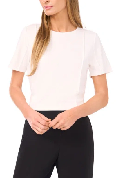 Halogenr Halogen(r) Princess Seam Short Sleeve Top In White