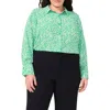 Halogenr Halogen(r) Print Button-up Shirt In Vivid Green