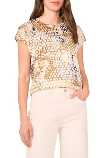 Halogenr Halogen(r) Print Cap Sleeve Top