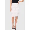 Halogenr Halogen(r) Print Ponte Pencil Skirt In New Ivory