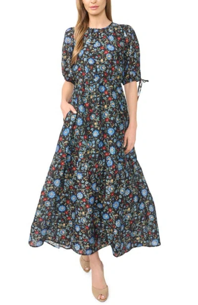 Halogenr Halogen(r) Puff Sleeve Maxi Dress In Multi