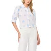 Halogenr Halogen(r) Puff Sleeve Top In Multi