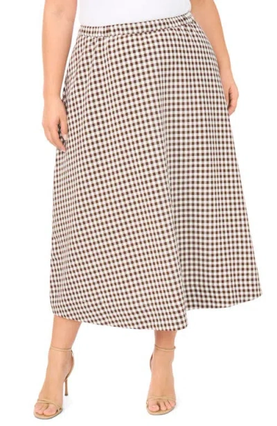 Halogenr Halogen(r) Pull On Midi Skirt In Brown