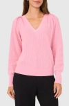 Halogenr Halogen(r) Raglan Rib Sweater In Plush Pink
