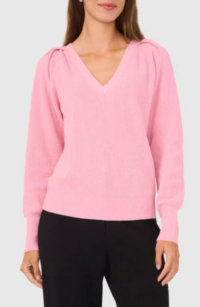 Halogenr Halogen(r) Raglan Rib Sweater In Plush Pink