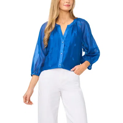 Halogenr Halogen(r) Raglan Sleeve Balloon Top In Purple