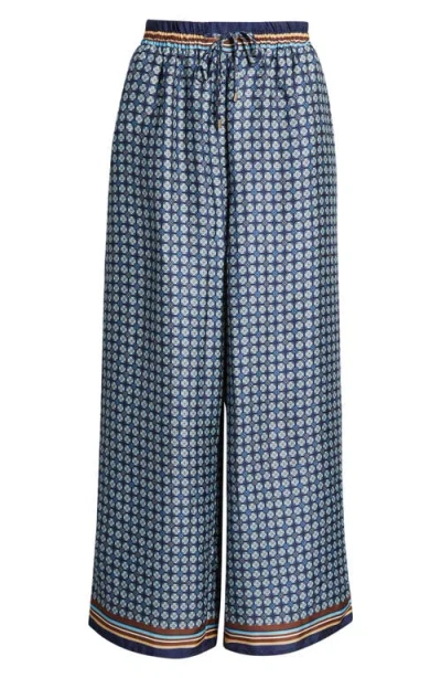 Halogenr Halogen(r) Relaxed Drawstring Satin Pants In Blue