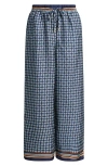 Halogenr Halogen(r) Relaxed Drawstring Satin Pants In Multi