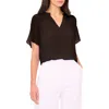 Halogenr Halogen(r) Release Pleat Blouse In Deep Mahogany Brown