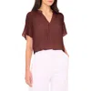 Halogenr Halogen(r) Release Pleat Blouse In Spiced Apple Beige