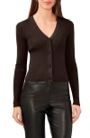 Halogenr Halogen(r) Rib Cardigan In Deep Mahogany Brown
