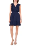 Halogenr Halogen(r) Ruffle Detail Sleeveless Dress In Classic Navy