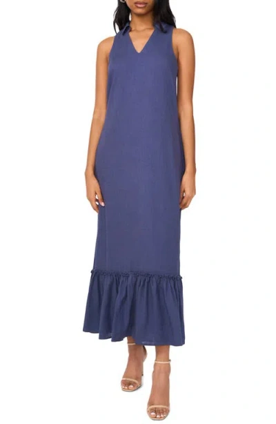 Halogenr Halogen(r) Ruffle Hem Maxi Dress In Ocean Blue