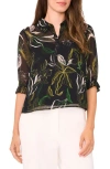 Halogenr Halogen(r) Ruffle Sleeve Shirt In Multi