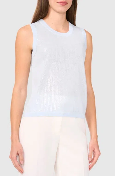 Halogenr Halogen(r) Sequin Detail Sleeveless Sweater In Ice Water