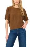 Halogenr Halogen(r) Short Dolman Sleeve Sweater In Rich Cognac