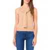 Halogenr Halogen(r) Shoulder Wrap Detail Sleeveless Sweater In Brown