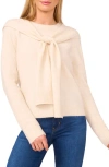 Halogenr Halogen(r) Shoulder Wrap Detail Sweater In Neutral