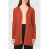 Halogenr Halogen(r) Side Slit Cardigan In Baked Clay