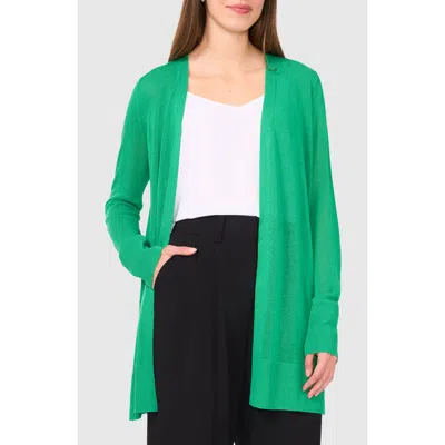 Halogenr Halogen(r) Side Slit Cardigan In Vivid Green