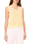 Halogenr Halogen(r) Sleeveless Button-up Sweater