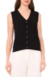 Halogenr Halogen(r) Sleeveless Button-up Sweater