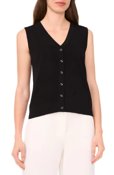 Halogenr Halogen(r) Sleeveless Button-up Sweater