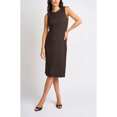 Halogenr Halogen(r) Sleeveless Cable Knit Midi Dress In Delicioso