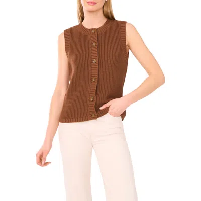 Halogenr Halogen(r) Sleeveless Cotton Cardigan