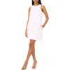 Halogenr Halogen(r) Sleeveless Linen Blend A-line Dress In Bright White