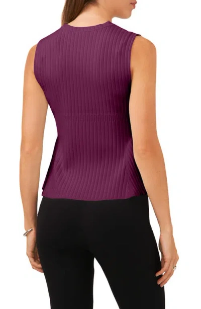 Halogenr Halogen(r) Sleeveless Peplum Sweater In Purple