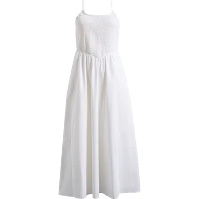 Halogenr Halogen(r) Smocked Cotton Maxi Sundress