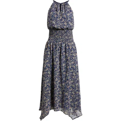Halogenr Halogen(r) Smocked Waist Sleeveless Maxi Dress In Multi