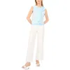 Halogenr Halogen(r) Stripe Front Tie Sleeveless Sweater In Blue