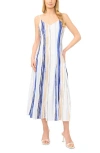 Halogenr Halogen(r) Stripe Godet A-line Sundress In Multi
