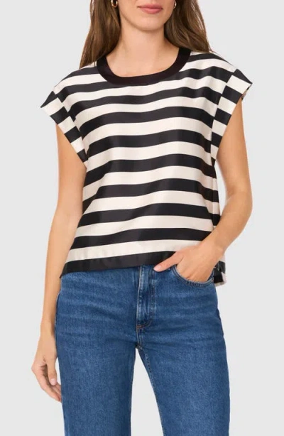 Halogenr Halogen(r) Stripe High-low Top In Rich Black