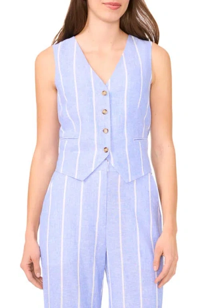 Halogenr Halogen(r) Stripe Linen Blend Vest