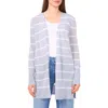 Halogenr Halogen(r) Stripe Longline Cardigan In Blue Fog
