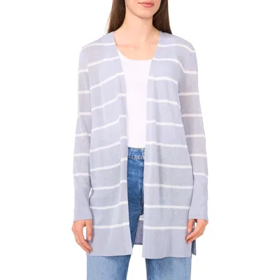 Halogenr Halogen(r) Stripe Longline Cardigan In Blue Fog