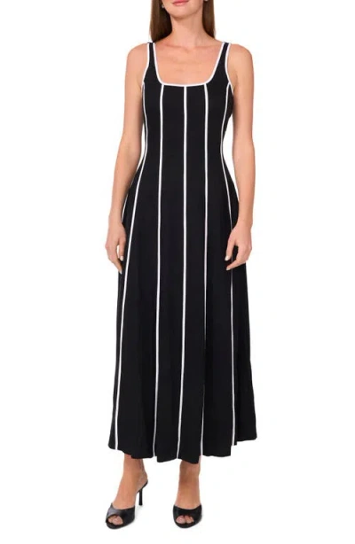 Halogenr Halogen(r) Stripe Maxi Dress In Rich Black