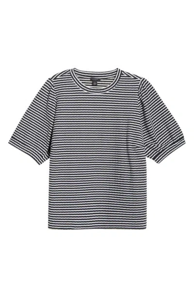 Halogenr Halogen(r) Stripe Puff Sleeve T-shirt In Multi