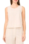 Halogenr Halogen(r) Stripe Shell Top In Almond Milk