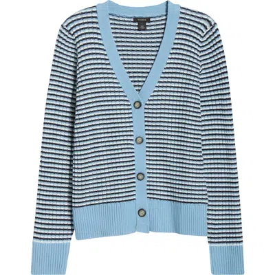 Halogenr Halogen(r) Stripe V-neck Cardigan In Multi